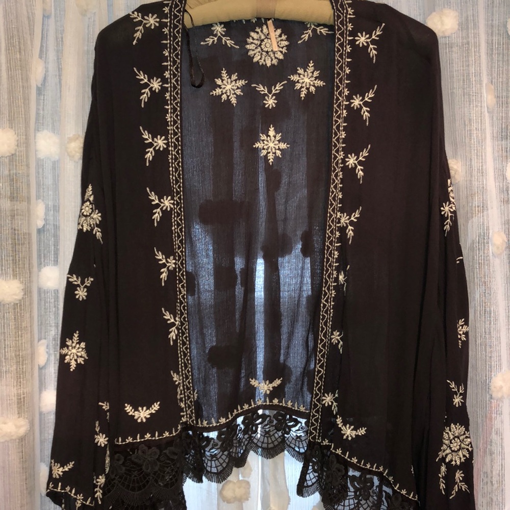 Free People embroidered top